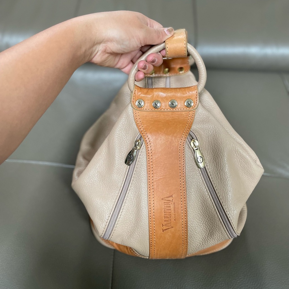 Valentina leather backpack purse with multiple pockets